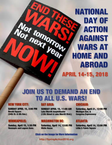 National Day of Action To End War 4.14-15.2018