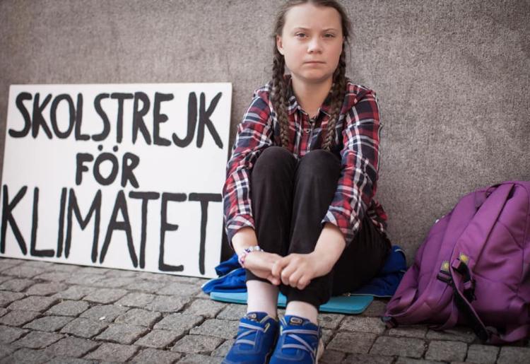Greta Thunberg and students walkout as we want them to work w/our plans now.
