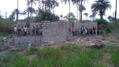 Joseph and Eboli orphans building a brick school from @ men sharing on YouTube how too! Thank you YouTube and men!